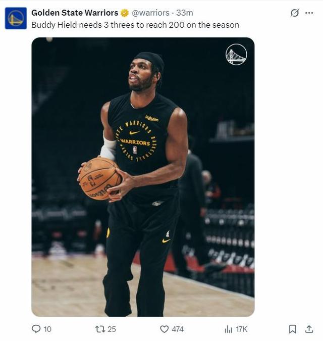 勇士大胜开拓者，保持不败战绩